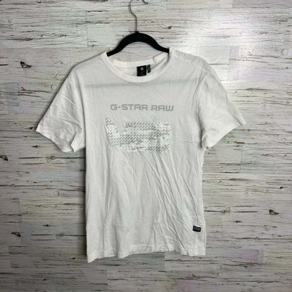 G - Star Raw  men's T-shirt white size small